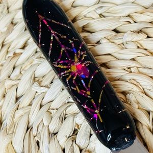 Custom Pharmacy Pill Counting Spatula tapered 9 inch Spider Web